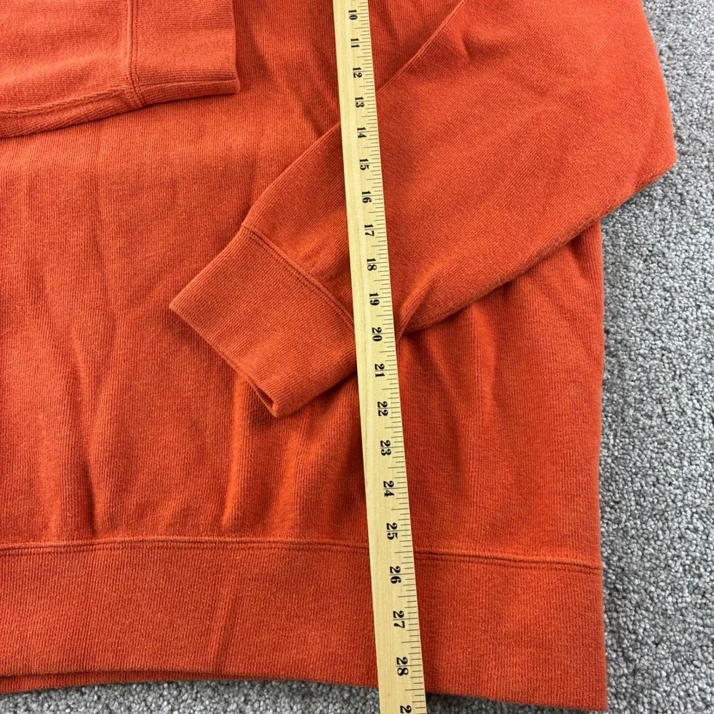 Polo Ralph Lauren Shawl Collar Pullover Mens XXL Orange Cotton Knit Sweater Logo